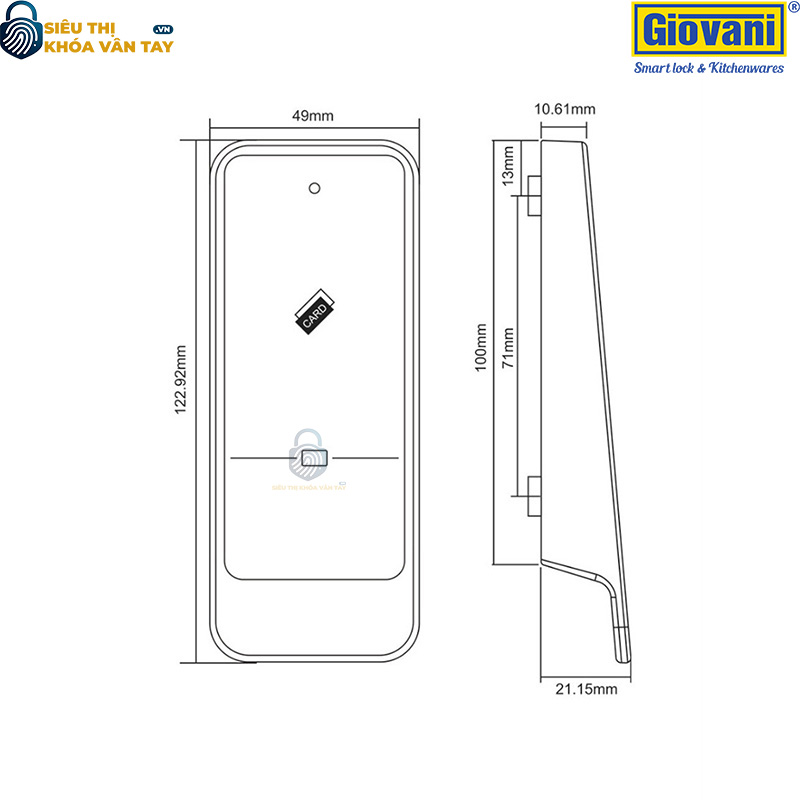 Khóa tủ Giovani Locker GSL-A71