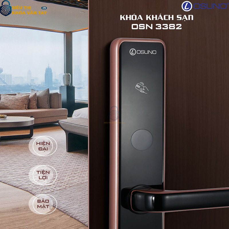 Khóa vân tay khách sạn Osuno OSN-3382