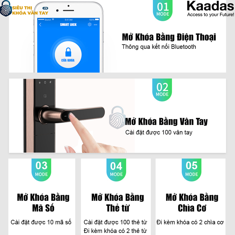 Khóa thông minh Kaadas S500/DD