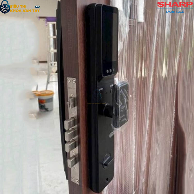 Khóa thông minh cửa gỗ Sharp H3-FV - giải pháp an toàn hiện đại cho mọi gia đình
