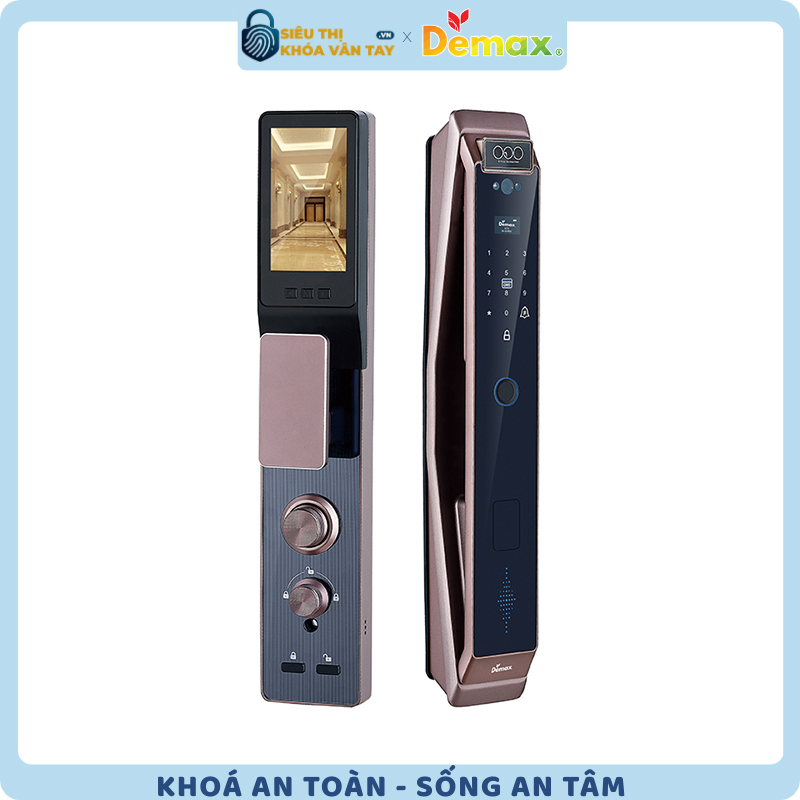 Khóa vân tay cửa gỗ Demax EL966 sở hữu thiết kế hiện đại, sang trọng và đầy tinh tế.