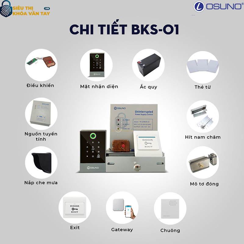 Hệ thống kiểm soát ra vào cửa BKS-01