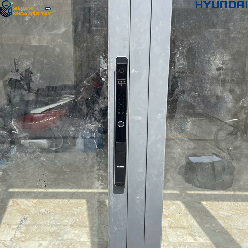 Khóa điện tử Hyundai HY-SLS005F Black cho cửa nhôm Xingfa