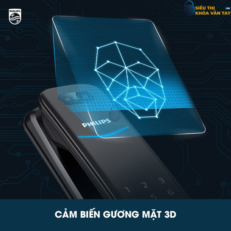 Khóa cửa vân tay Philips DDL702-8HWS