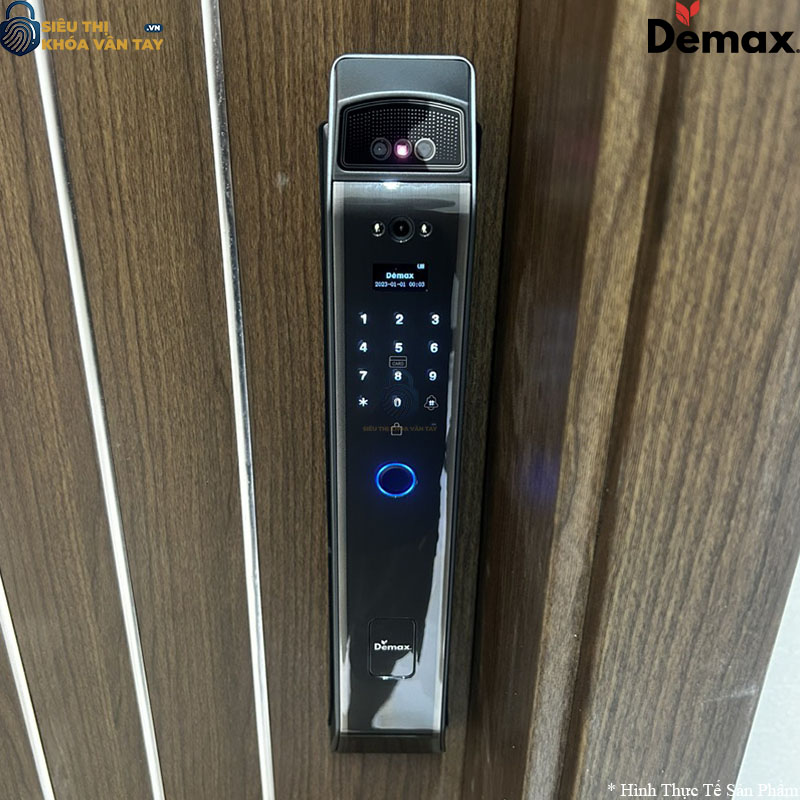 Thiết kế sang trọng, phù hợp lắp đặt cho cửa gỗ tự nhiên và cửa gỗ công nghiệp