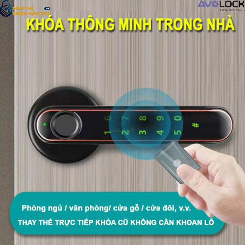 Khóa Vân Tay Avolock Cửa Phòng AT 103