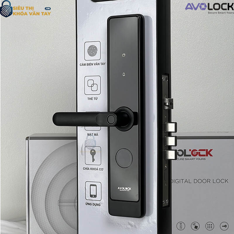 Khóa vân tay Avolock cửa gỗ AV 64 mang đến giải pháp an toàn hiện đại cho mọi gia đình