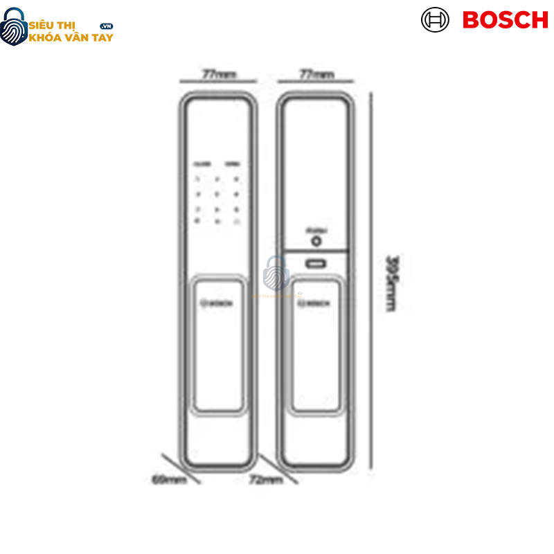 Khóa vân tay cửa gỗ Bosch.EL600 EU
