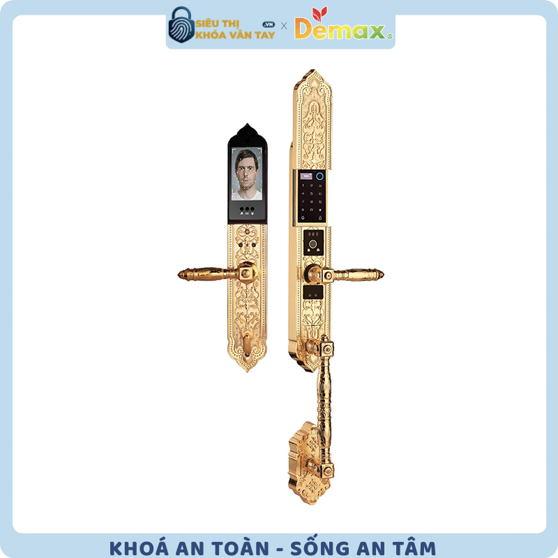 Khoá vân tay đại sảnh Demax EL986 là lựa chọn hàng đầu cho biệt thự cao cấp với thiết kế mạnh mẽ và sang trọng