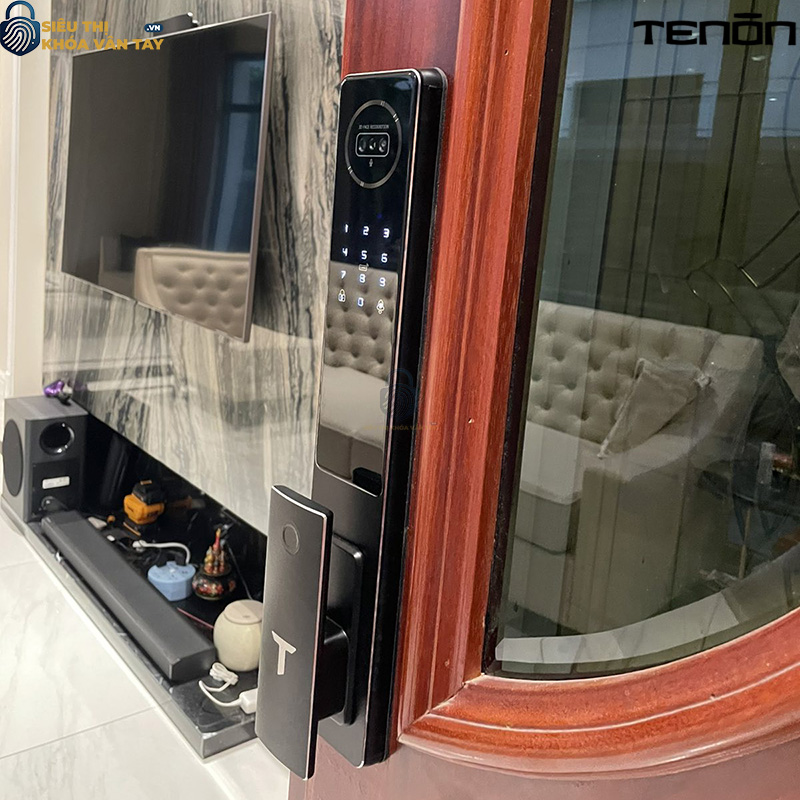 Khóa cửa thông minh Tenon A10 - thiết kế sang trọng, phù hợp với nhiều loại cửa