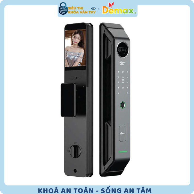 Khoá vân tay cửa gỗ Demax EL915 AC là mẫu khoá điện tử cao cấp, thiết kế hiện đại và bảo mật tuyệt đối