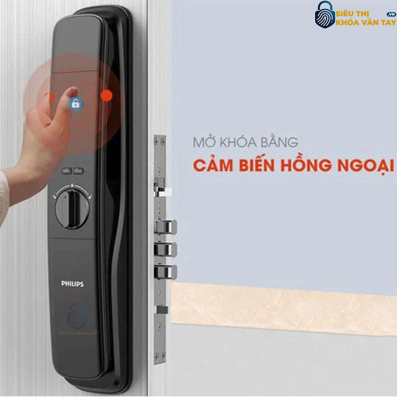 Khóa cửa vân tay Philips DDL702-1HWS