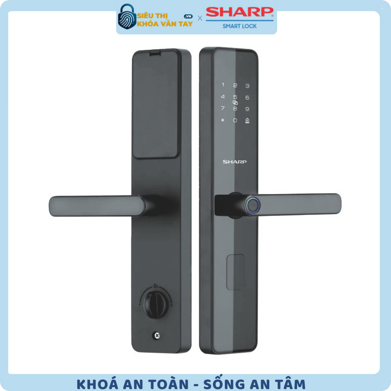Khóa thông minh cửa gỗ Sharp T1-B - giải pháp bảo mật hiện đại cho mọi gia đình