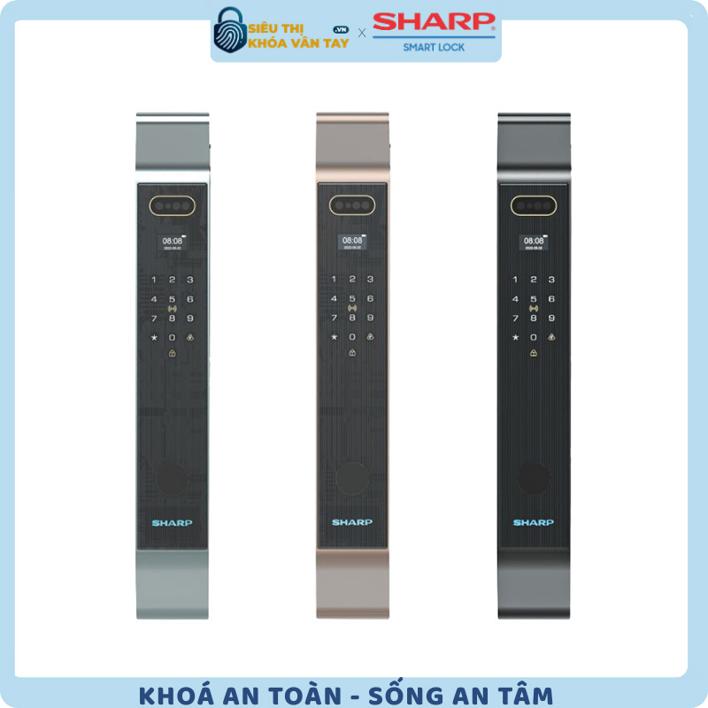 Khóa thông minh cửa gỗ Sharp S9-FV - giải pháp bảo mật hiện đại cho mọi gia đình