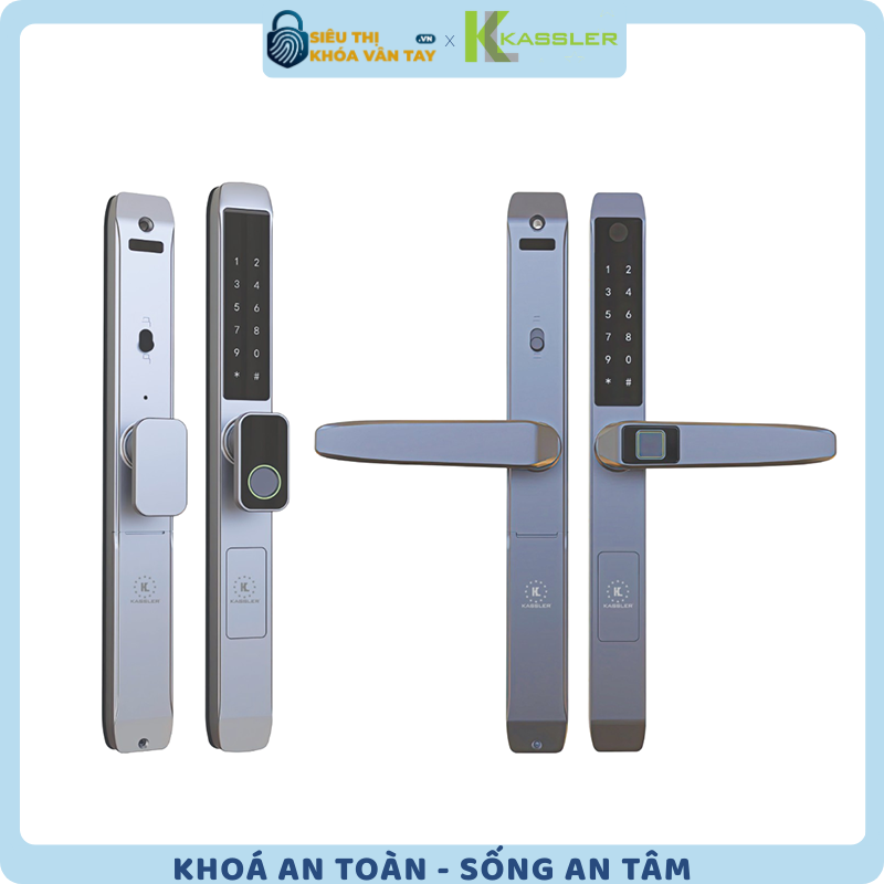 Khóa vân tay Kassler cửa nhôm KL-599TN GREY mang đến sự an toàn tuyệt đối cho không gian sống