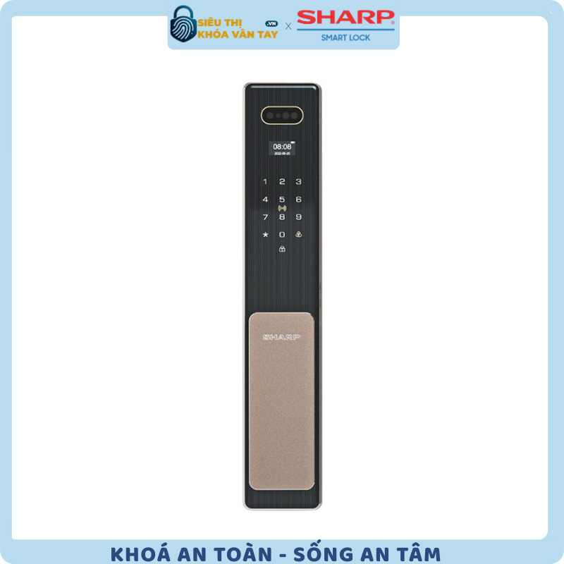 Khóa thông minh cửa gỗ Sharp S6-FV - giải pháp bảo mật hiện đại cho mọi gia đình