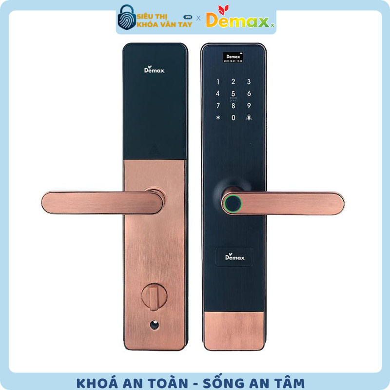 Khóa thông minh cửa gỗ Demax EL628 mang đến giải pháp an toàn và tiện lợi cho ngôi nhà hiện đại