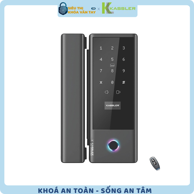 Khóa vân tay cửa kính Kassler KL-569 App