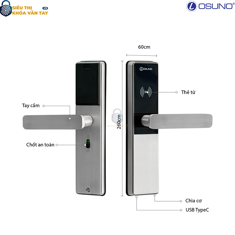 Khóa vân tay khách sạn Osuno OSN-2316