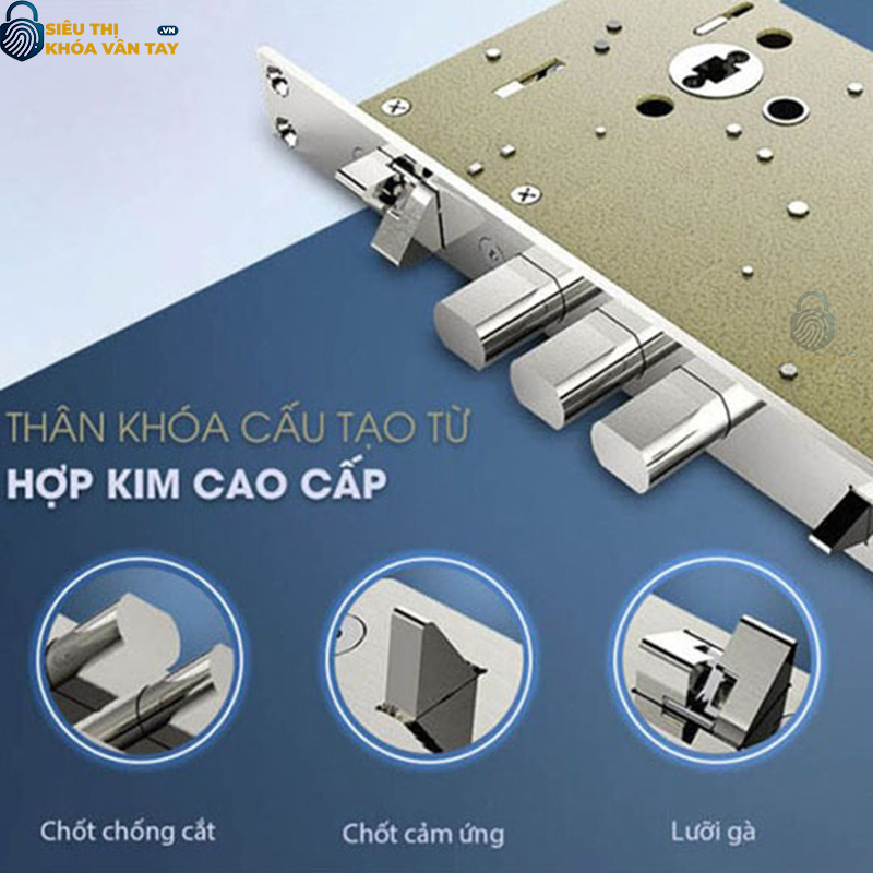 Khóa cửa vân tay Philips DDL702-1HWS