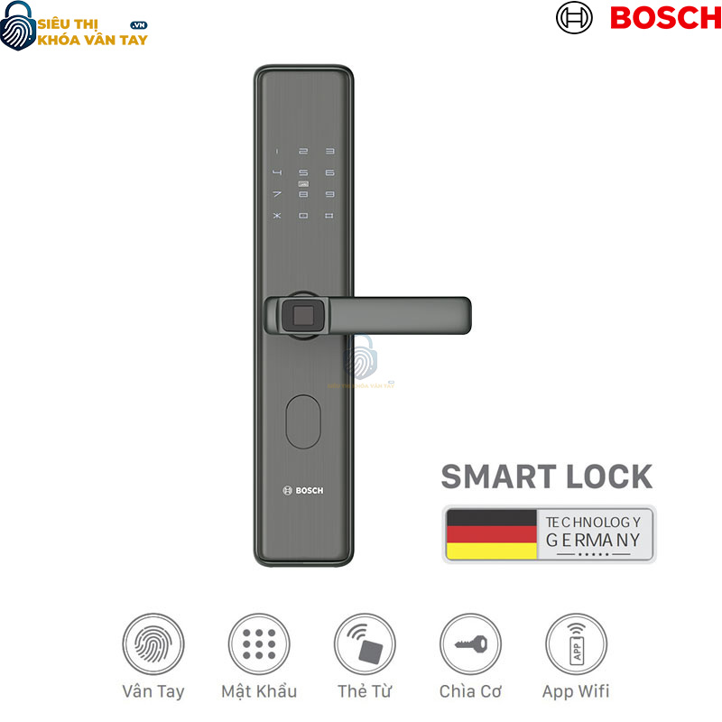 Khóa vân tay cửa gỗ Bosch.ID 30 EU