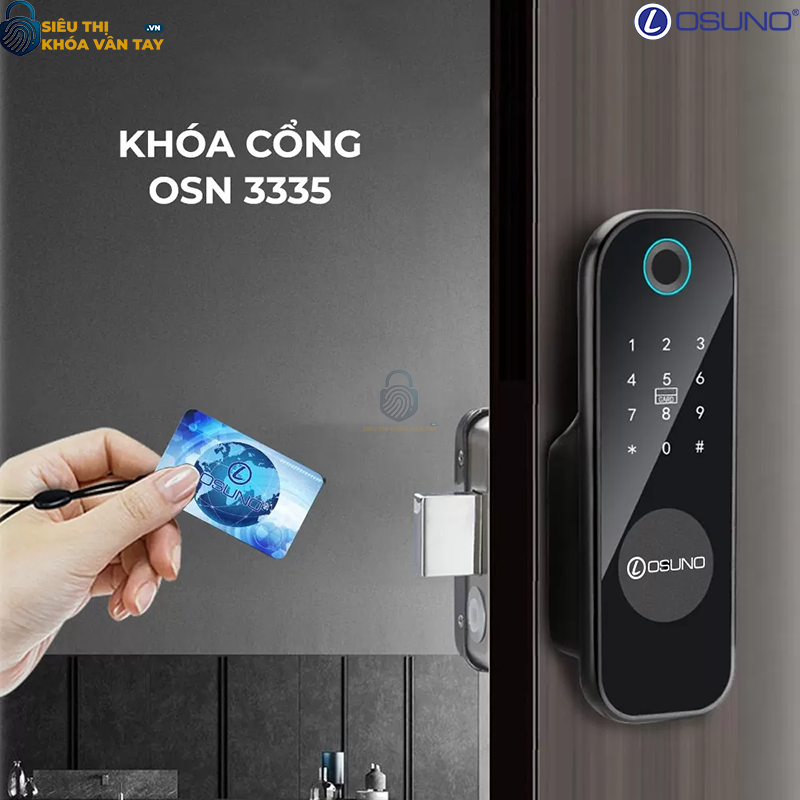 Khóa vân tay cửa cổng Osuno OSN-3335