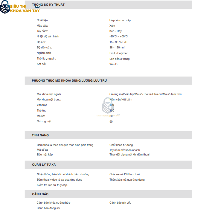 Khóa cửa vân tay Philips DDL720-FVP-7HWS