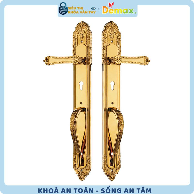 Khóa Cơ Cửa Chính Demax CL806 BRASS 24K