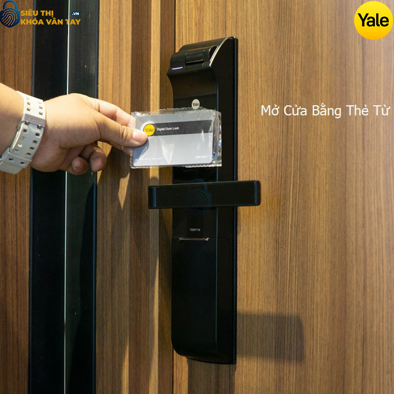 Khóa thông minh Yale YDM7116A MB sở hữu thiết kế sang trọng, phù hợp với phong cách sống hiện đại.
