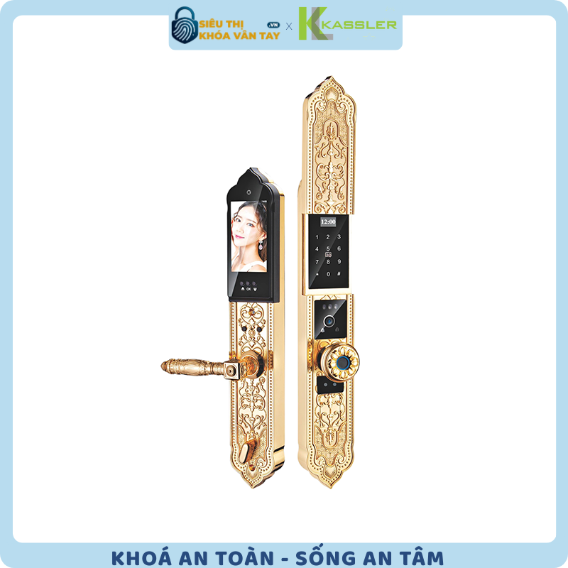 Khóa vân tay Kassler đại sảnh KL-929F là dòng khóa cao cấp dành riêng cho cửa chính biệt thự, khách sạn, villa
