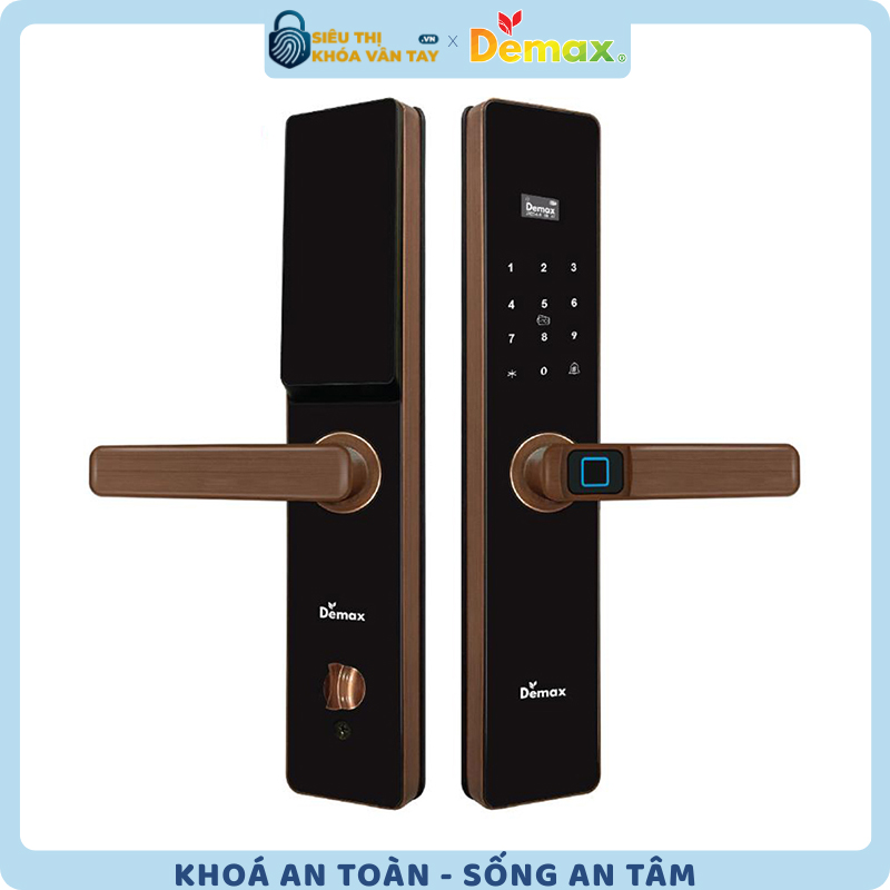 Khóa vân tay cửa gỗ Demax EL-C622 sở hữu thiết kế sang trọng, phù hợp với nhiều không gian nội thất