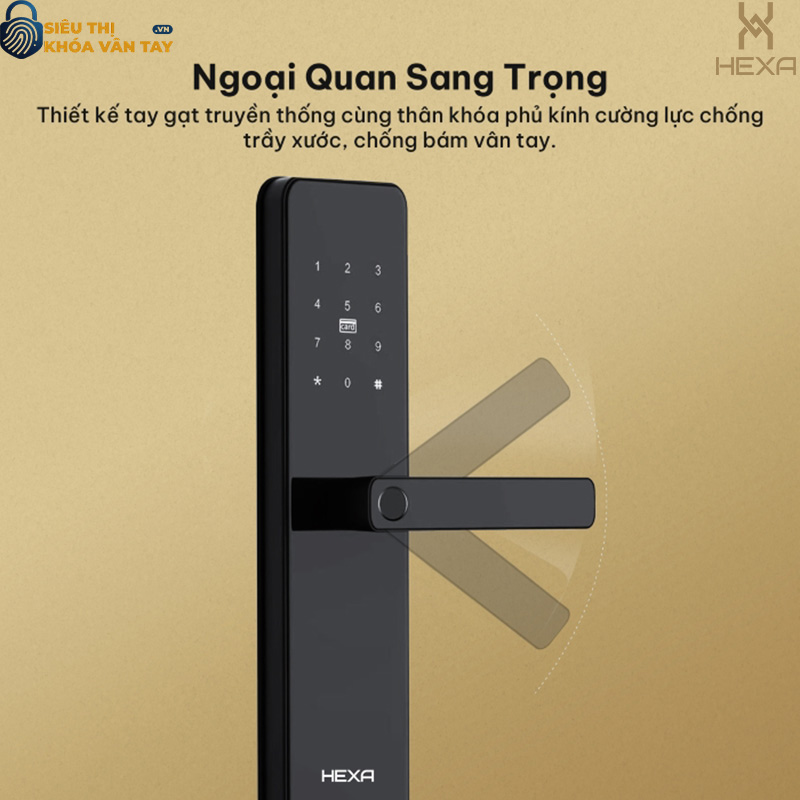 Khóa vân tay chống cháy Hexa HX12