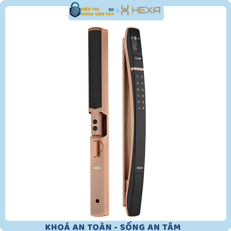 Khóa vân tay cửa nhôm cao cấp Hexa P300 Pro