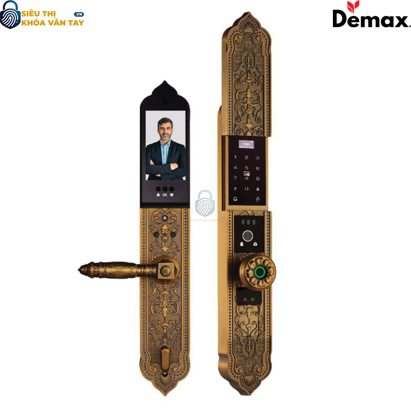 Khoá vân tay đại sảnh Demax EL9382 là mẫu khoá thông minh cao cấp, thiết kế hiện đại và đậm chất châu Âu