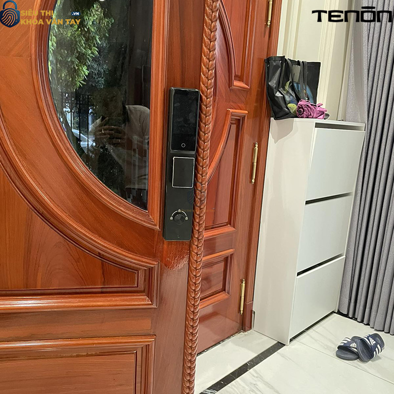 Khóa cửa thông minh Tenon A10 - thiết kế sang trọng, phù hợp với nhiều loại cửa