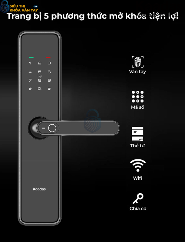 Khóa thông minh Kaadas S500-5W