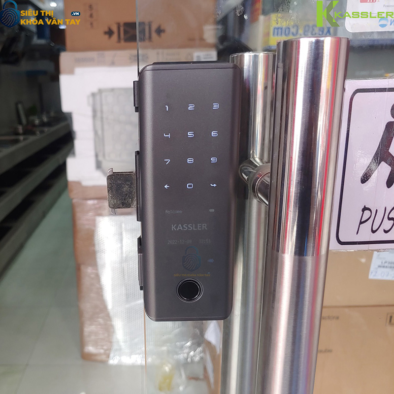 Khóa vân tay cửa kính Kassler KL-589 App