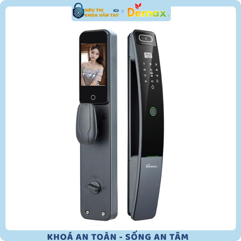 Khoá vân tay cửa gỗ Demax EL910 là mẫu khoá thông minh cao cấp, thiết kế sang trọng và hiện đại