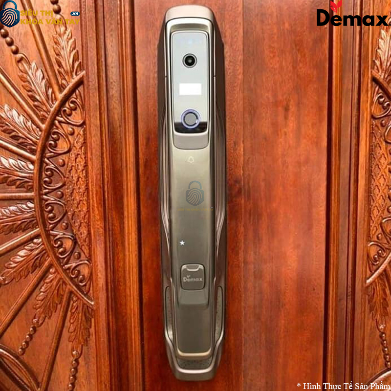 Demax EL968 hỗ trợ mở khóa bằng vân tay, mã số, thẻ từ, chìa cơ và app điện thoại tiện lợi