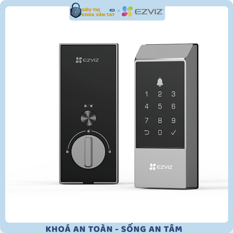 Khóa thông minh EZVIZ CS-DL04 (Smart Lock) mang đến khả năng bảo mật cao với thiết kế chắc chắn và hiện đại