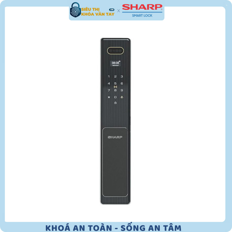Khóa thông minh cửa gỗ Sharp S6-FV - giải pháp bảo mật hiện đại cho mọi gia đình