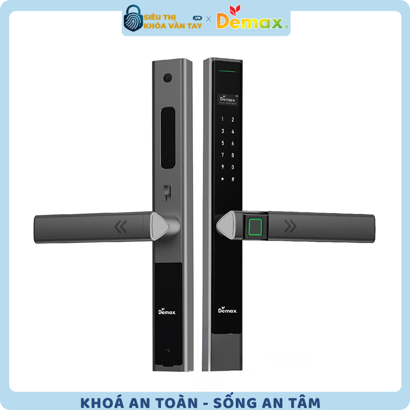 Khoá Vân Tay Cửa Nhôm Demax EL688BNGS