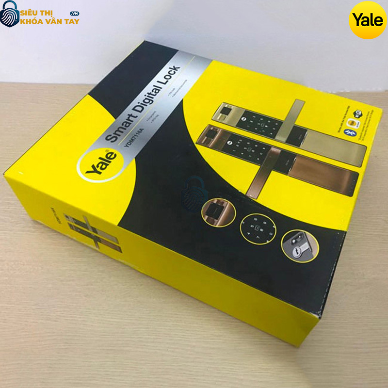 Khóa thông minh Yale YDM7116A CG sở hữu thiết kế hiện đại, mang đến vẻ sang trọng cho không gian sống