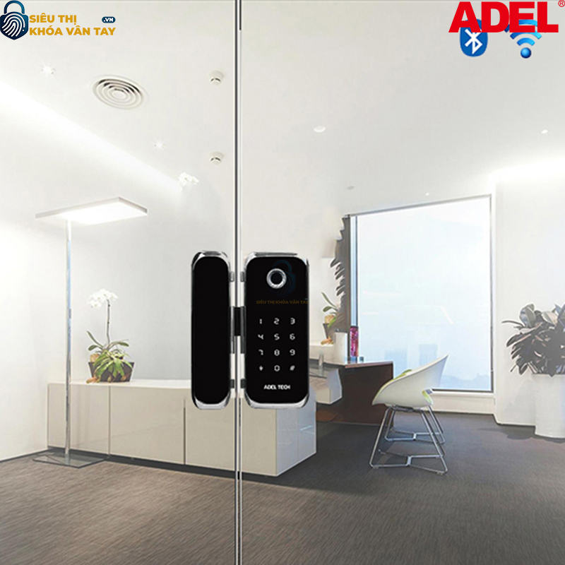 Khóa cửa kính Adel US13-LB55B là dòng khóa thông minh cao cấp được thiết kế chuyên dụng cho cửa kính văn phòng và cửa kính cường lực