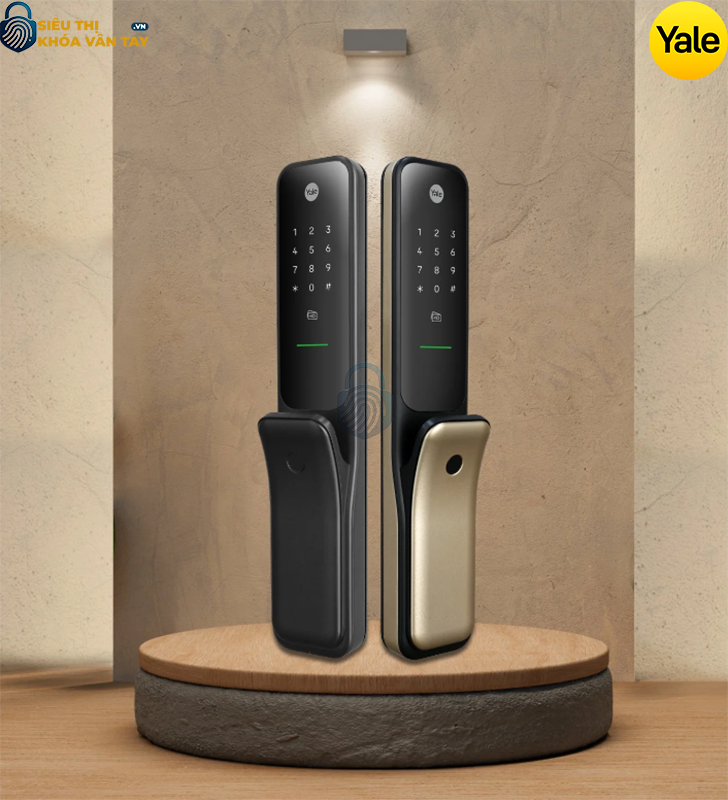 Khóa thông minh Yale KyraP-IB03-6B-35-NN màu vàng sở hữu thiết kế tinh tế, tôn lên vẻ sang trọng cho không gian sống