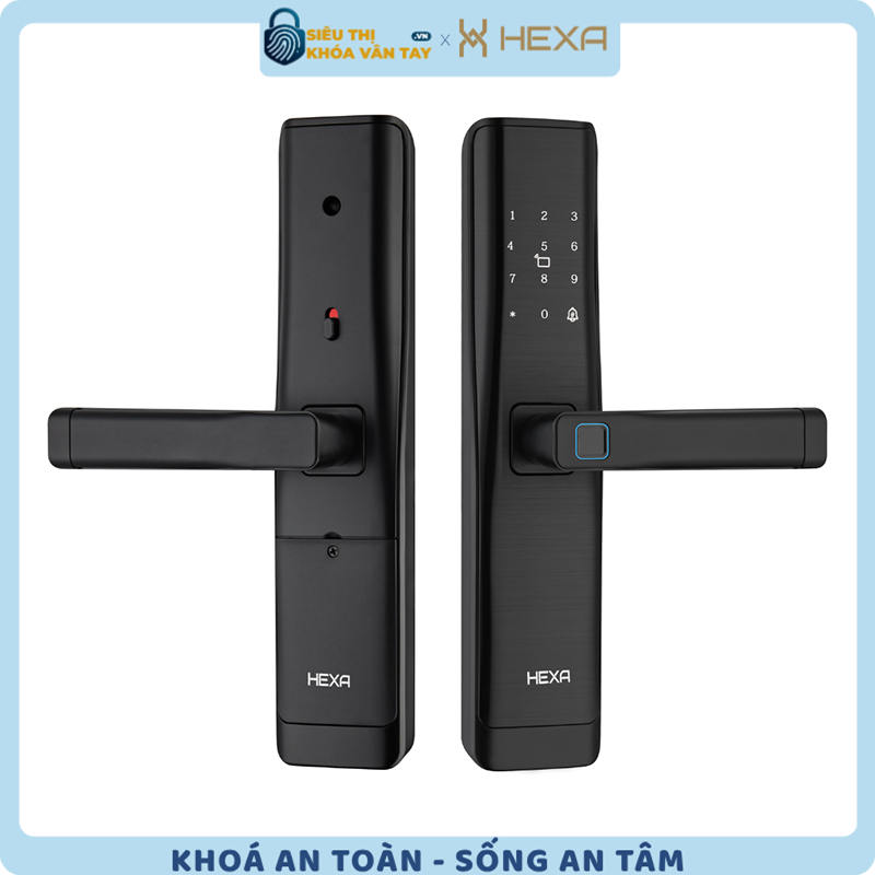 Khóa vân tay cửa gỗ Hexa L100