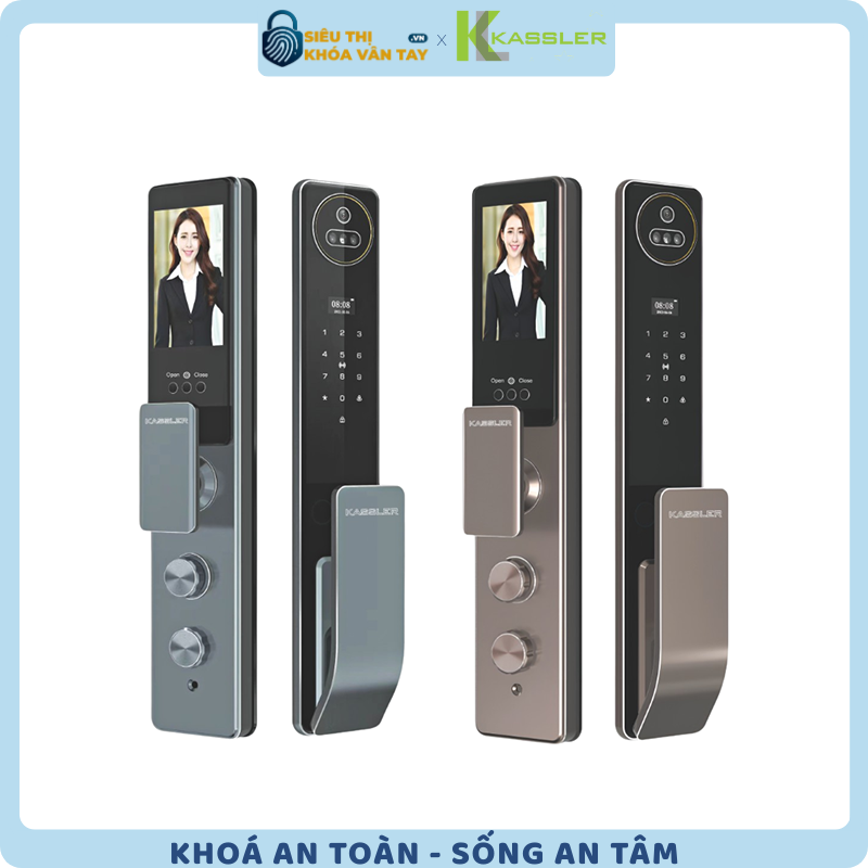 Khóa vân tay Kassler cửa gỗ KL-889 CNC là dòng khóa cao cấp với thiết kế mạnh mẽ và sang trọng