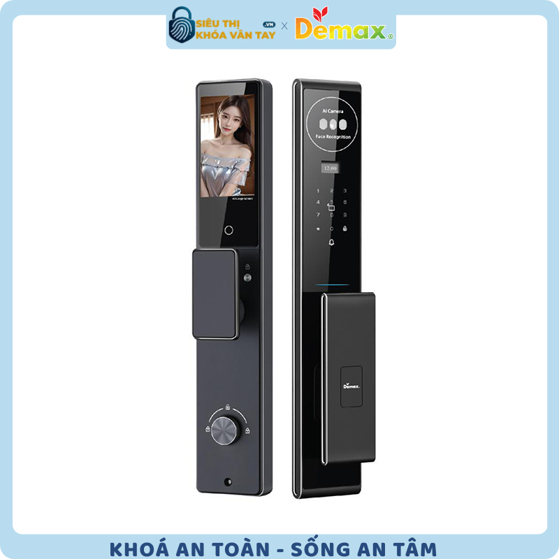 Khóa vân tay cửa gỗ Demax EL966 Pro CNC mang đến sự an toàn và đẳng cấp cho ngôi nhà hiện đại