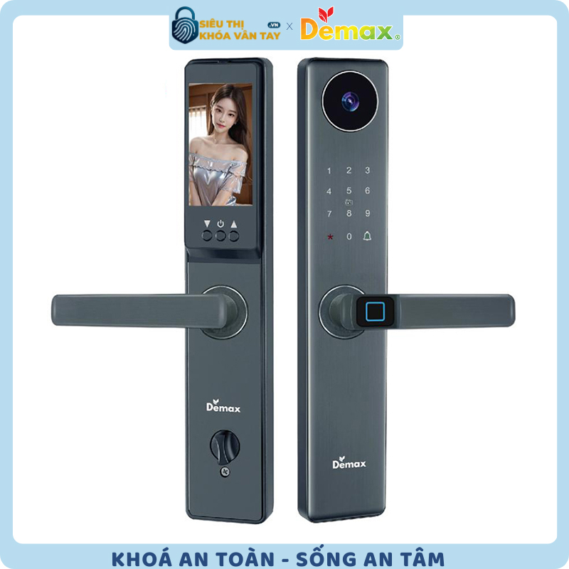 Khóa vân tay cửa gỗ Demax EL-C66 được thiết kế hiện đại, nhỏ gọn và vô cùng tinh tế