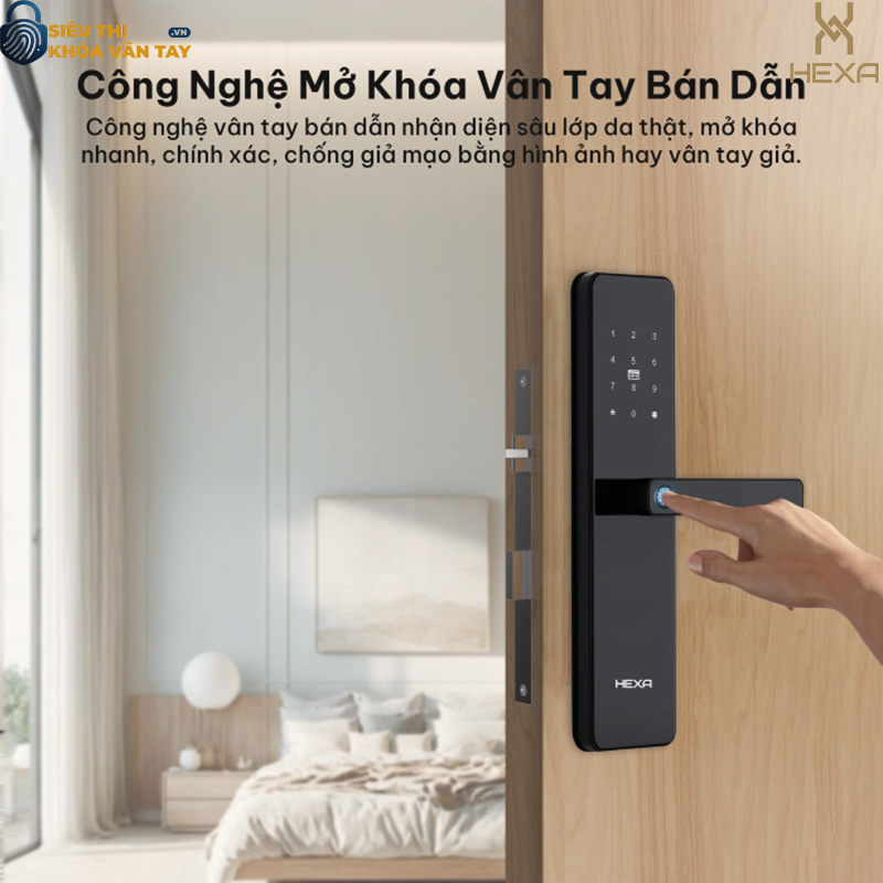 Khóa vân tay chống cháy Hexa HX12